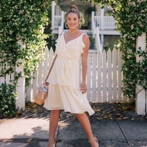 Gal Meets Glam Helena Ruffle Mini Dress